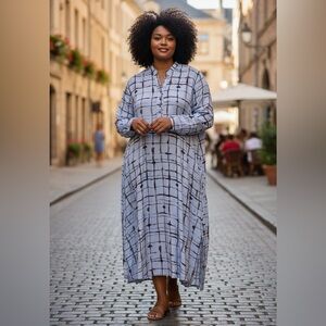 El Cortes Inglés shirt dress, stunning light blue